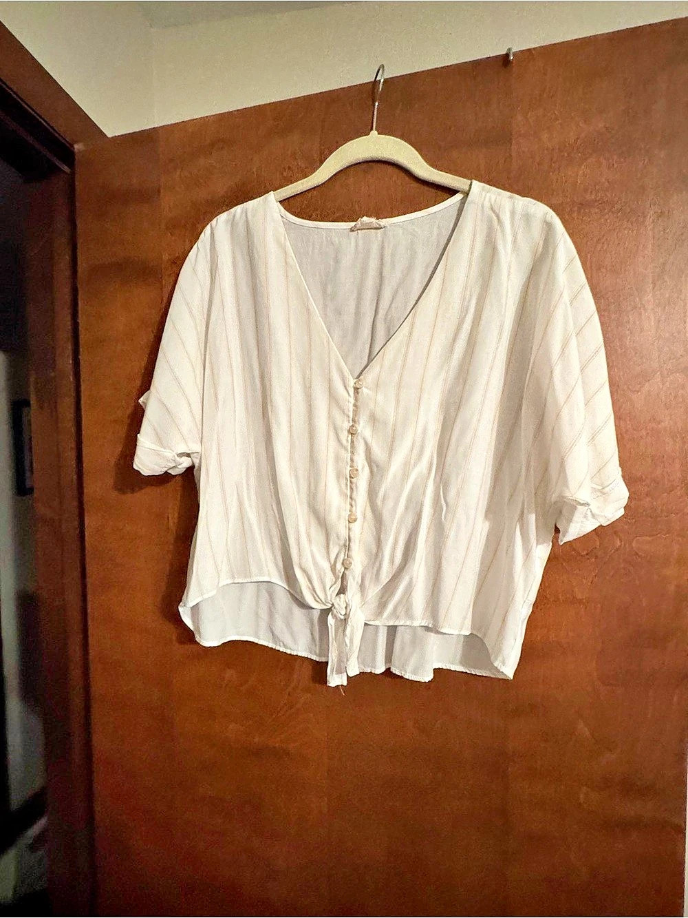 White Blouse Size Large Like New
